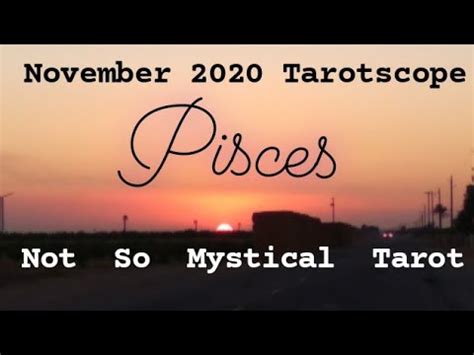 Pisces Sun Moon Rising November 2020 Tarotscope Career Money