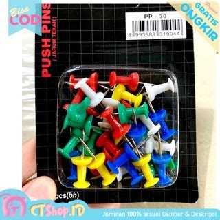 Jual Ctshopid Push Pin Paku Mading Warna Warni Isi Pcs Shopee