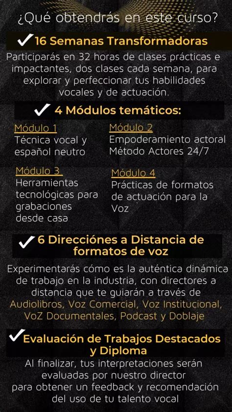 Curso de Locución y Doblaje Voces Maduras Academia Otto Salamanca