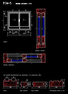 Ventanas Pvc En AutoCAD Librería CAD