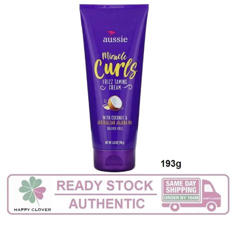 Aussie Miracle Curls Frizz Taming Cream With Coconut Australian