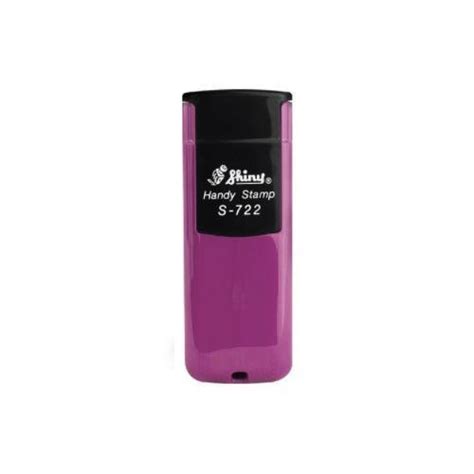 Carimbo De Bolso Shiny Handy Stamp S 722 Violeta 38x14mm Loja De