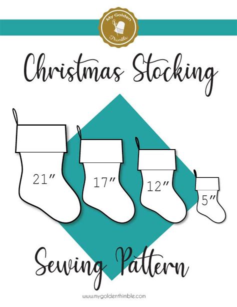 Christmas Stocking Free Pattern And Easy Tutorial Sizes