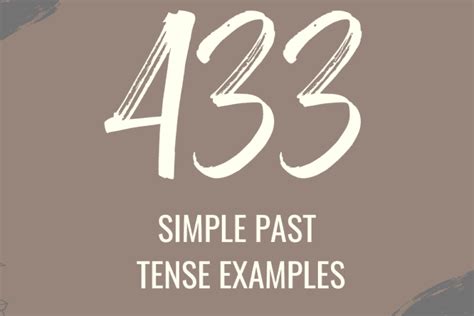 10 examples of simple past tense - English Sentences