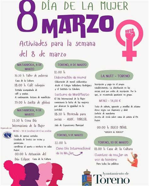 Toreno Celebra El Día De La Mujer Con Un Programa De Actividades Del 8