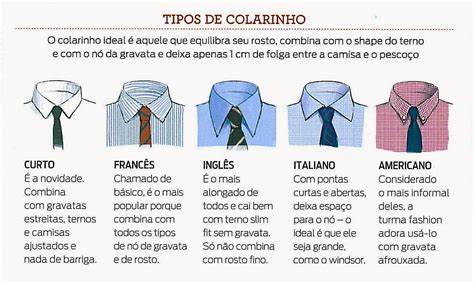 Tipos De Colarinho Masculino