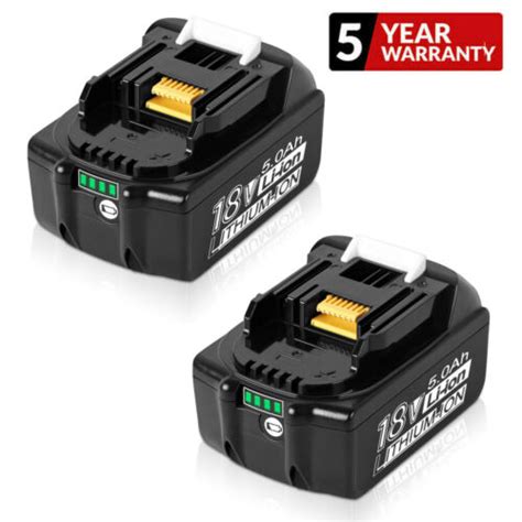 2pcs 18v 5 0ah Battery For Makita Bl1850b 18 Volt Lxt Lithium Cordless Battery Ebay