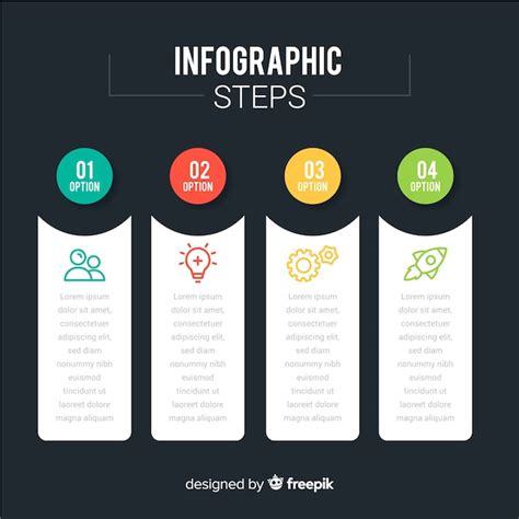 Infográfico Passos Conceito Em Estilo Simples Vetor Grátis