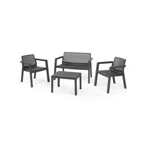 Keter Zestaw Mebli Ogrodowych Emily Patio Set 246589 Grafitowy