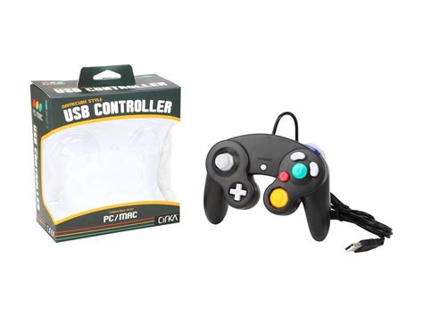 Hyperkin Premium Gamecube Style Usb Controller For Pc Mac Black