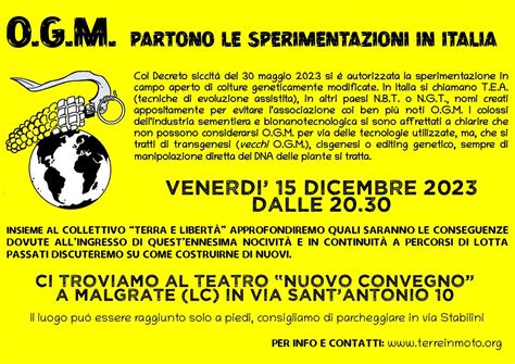 VENERDÌ 15 DICEMBRE serata di approfondimento sulla sperimentazione