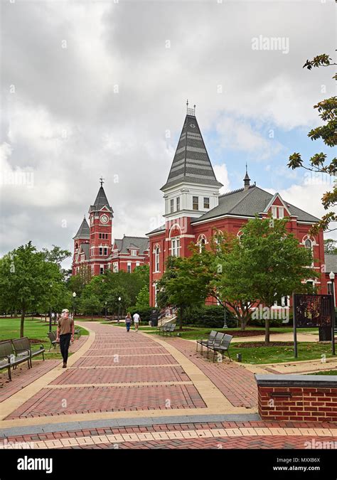 Auburn University a college campus in the USA, showing Hargis Hall and ...