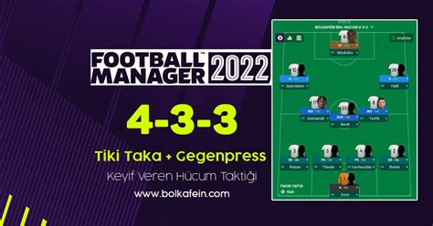 FM 2022 Taktik Kazanırken Keyif Veren 4 3 3 Hücum Taktiği Bolkafein