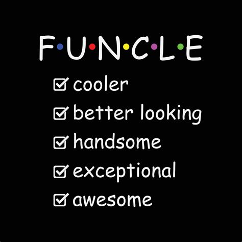 Funcle for Uncle Funny funny t-shirt design 24572760 Vector Art at Vecteezy