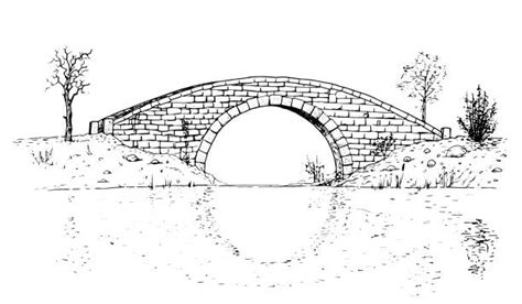 570 Stone Bridge Drawing Stock Illustrations Royalty Free Vector