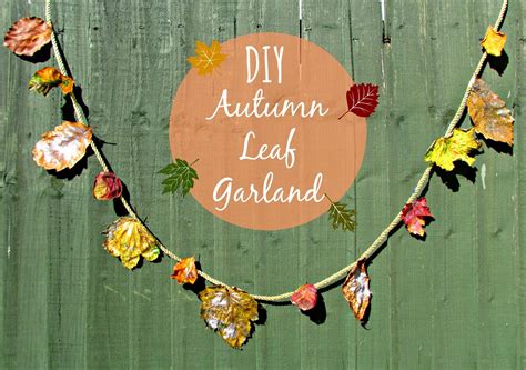 DIY Autumn Leaf Garland ♥ | Dolly Dowsie