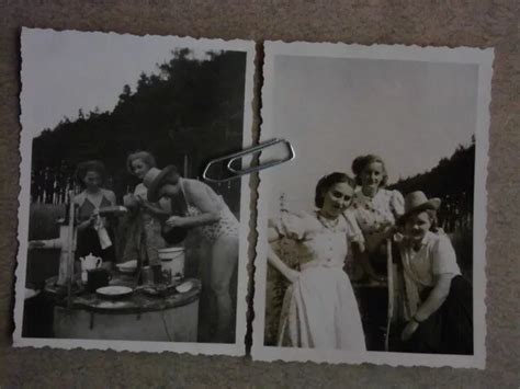 HÜBSCHE MAIDEN 2 WK Dame Frau Maid NUDE nackt Spaß Arbeit 8 5x6 Original Fotos EUR 3 11