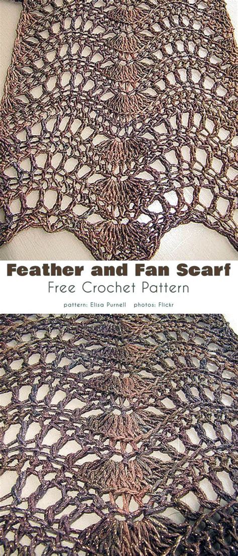 Feather And Fan Stitch Project Ideas Crochet Blanket Pattern Easy