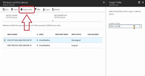 Where Is The Autopilot Assign Profile Button In The Intune Portal Htmd Blog