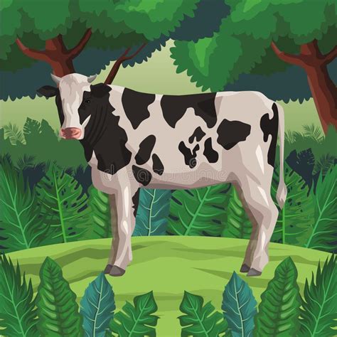 Bande Dessin E D Ic Ne De Vache Illustration De Vecteur Illustration