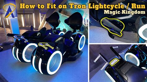 How To Sit And Fit Right On Tron Lightcycle Run Roller Coaster Bike