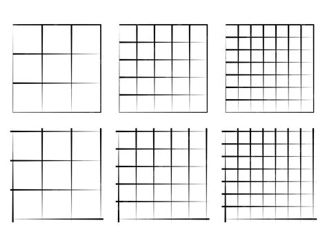 Premium Vector Horizontal Grid Lines In Graph Style Grid Shapes