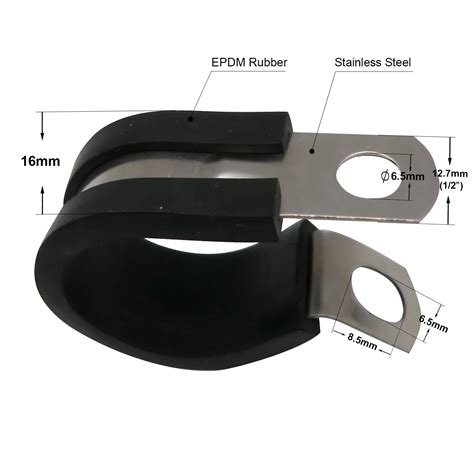 Buy 3 16 Cable Clamp Stainless Steel Insulated Rubber Cushioned