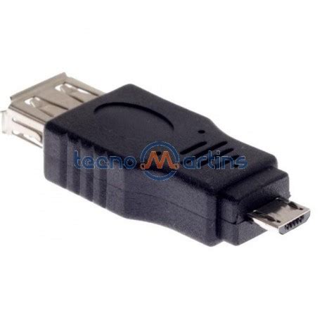 Ficha Adaptadora Usb A Fêmea Micro Usb B Macho TecnoMartins pt