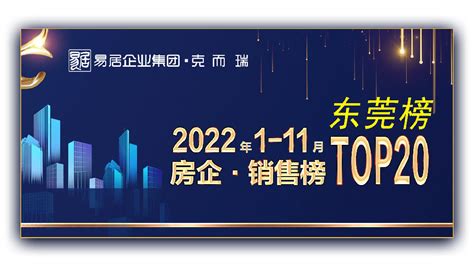 东莞丨2022年1 11月房企销售榜出炉！（附cric解读）房企东莞市碧桂园新浪新闻