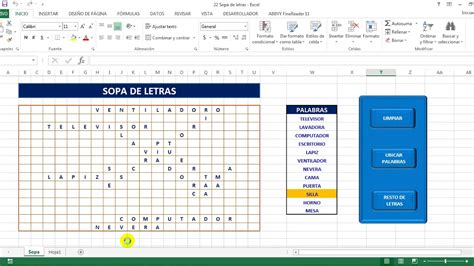 Como Hacer Una Sopa De Letras En Excel