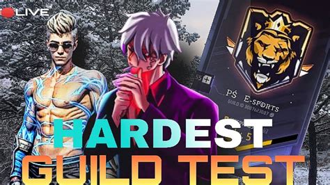 🔴free Fire Live Hardest Guild Test For Ps Esports👏and Practice Matches