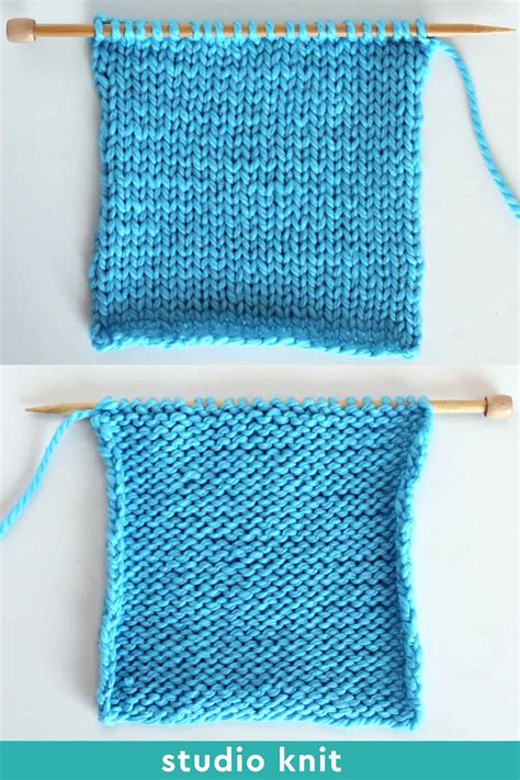 Stockinette Stitch Knitting Pattern For Beginners Studio Knit