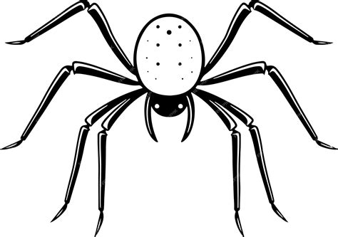 Premium Vector Spider Icon Black And White Spider Clipart Vector