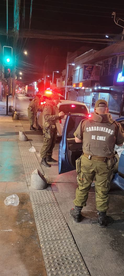 Seis detenidos dejó una ronda extraordinaria de Carabineros en Calama