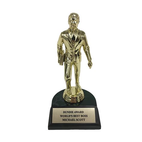 Michael Scott World's Best Boss Dundie Award Trophy Office Gift Dunder ...