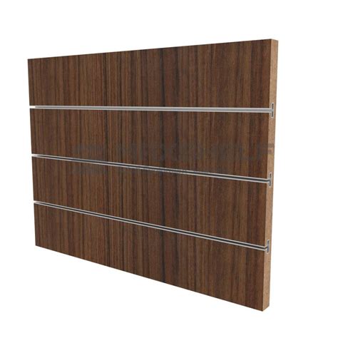 Slat Panel Walnut Double Sided Uk Maxshelf Retail Equipment Solutions