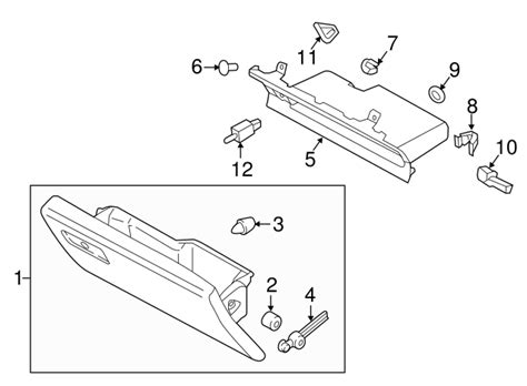 Box Assembly Glove Compartment GL3Z 15060T10 BX OEM Ford Parts