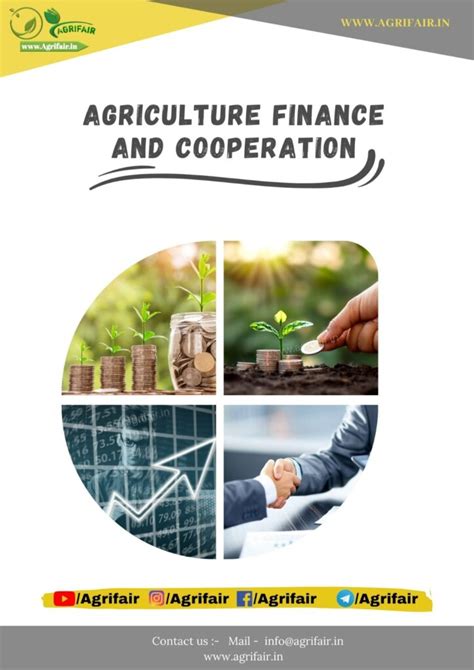 Agriculture Finance And Cooperation Pdf Unlocking Opportunities For