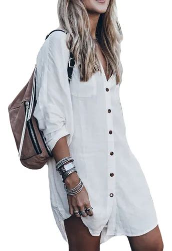 Bsubseach Blusa Traje De Baño Casual Cubre Bikini Para Mujer Meses sin interés