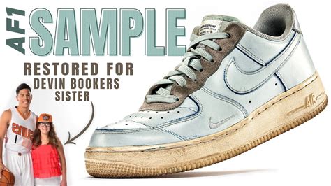 Rare Devin Booker Air Force Sample Restoration Youtube