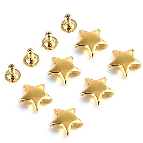 Sets Mm Gold Star Rivets For Leather Star Rivet Studs Garment