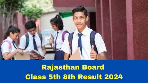 Rajasthan Board Class 5th 8th Result 2024 Date And Time Check Latest