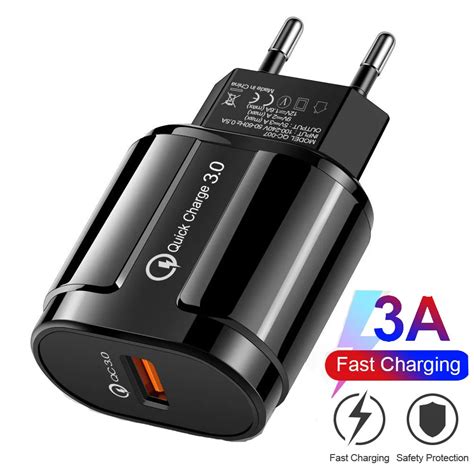 18W Quick Charge 3 0 4 0 USB Charger Universal QC 3 0 Fast Charging