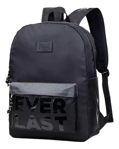 Mochila Unissex Para Notebook Everlast Urban Sports 21882 Cor Preta