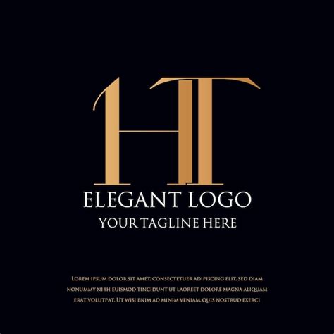 Elegante Monogramm Logos Premium Vektor