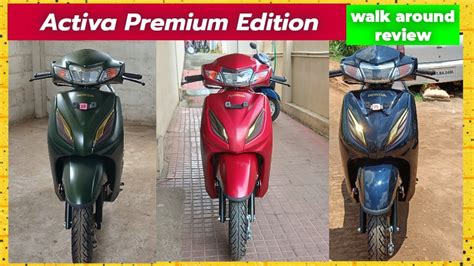 Activa Premium Edition Bs All Colors Walk Around Review Tamil Auto Log