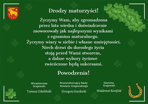 Życzenia dla Maturzystów