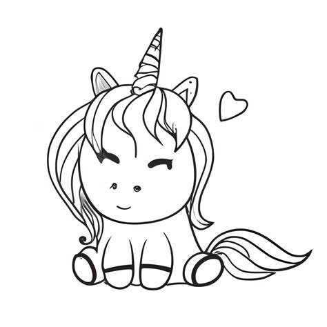 Unicornios Kawaii En Blanco Y Negro Para Colorir Fofos The Best Porn