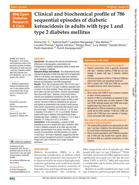 Pdf Clinical And Biochemical Profile Of 786 Sequential Episodes Of