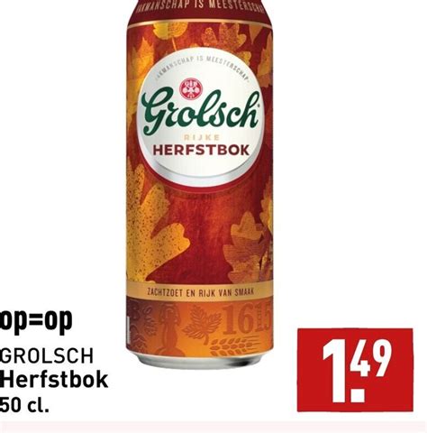 Grolsch Herfstbok Cl Aanbieding Bij Aldi